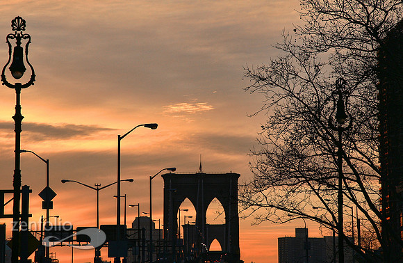 Sunrise at Brooklyn Bridge